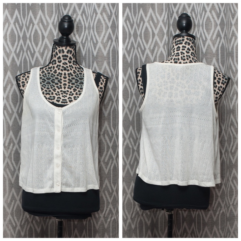 BLACK Rubbish Thin Vest Oversized Sweater - Picture 2 of 2
